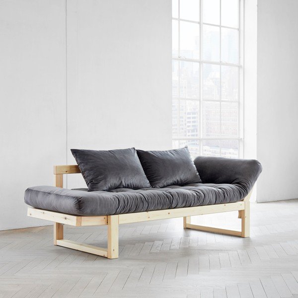 Wielofunkcyjna sofa Karup Edge Natural/Velvet Gray-image-3