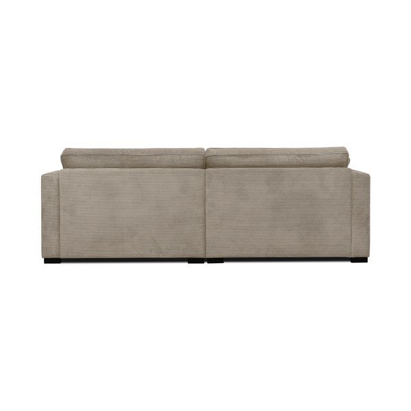 Beżowa sztruksowa sofa 236 cm Mobby – Scandic-image-3