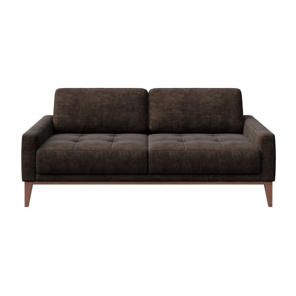 Ciemnobrązowa sofa MESONICA Musso Tufted, 173 cm