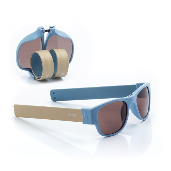Niebieskie zwijane okulary przeciwsłoneczne InnovaGoods Sunfold AC5