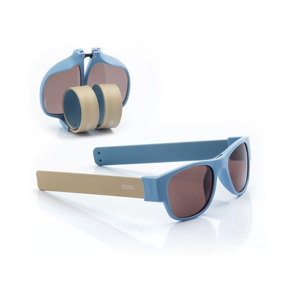 Niebieskie zwijane okulary przeciwsłoneczne InnovaGoods Sunfold AC5