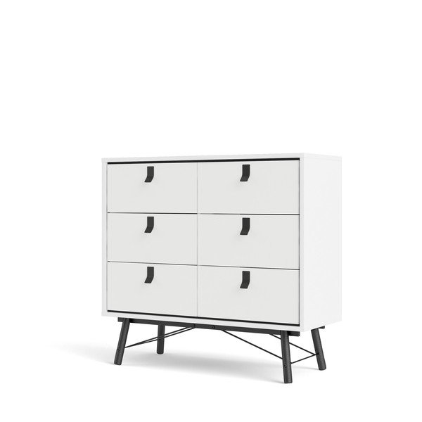 Biała komoda Tvilum Ry, 102 x 95 cm-image-3