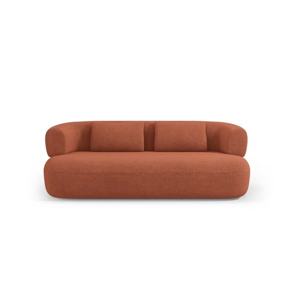 Sofa z materiału bouclé w kolorze terakoty 178 cm Jenny – Micadoni -image-2