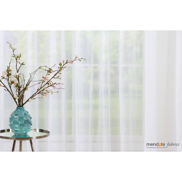 Biała firanka 140x260 cm Michelle – Mendola Fabrics-image-2