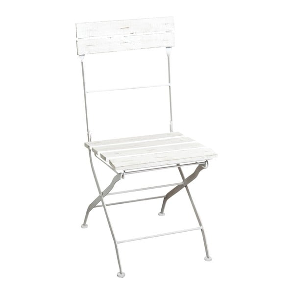 Białe składane krzesło ogrodowe Crido Consulting Alisia