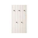 Biały zestaw do przedpokoju z litego drewna sosnowego 55x100x2 cm Anita – Støraa