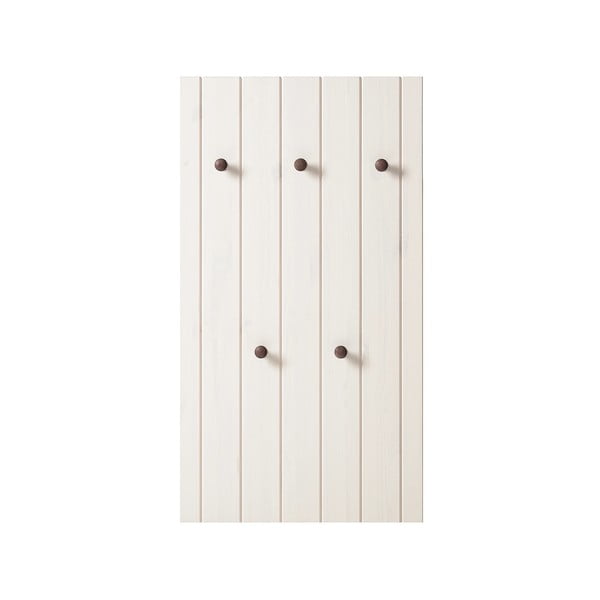 Biały zestaw do przedpokoju z litego drewna sosnowego 55x100x2 cm Anita – Støraa