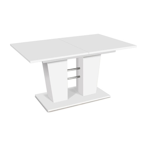 Biały stół rozkładany do jadalni Intertrade Breda, 140x90 cm