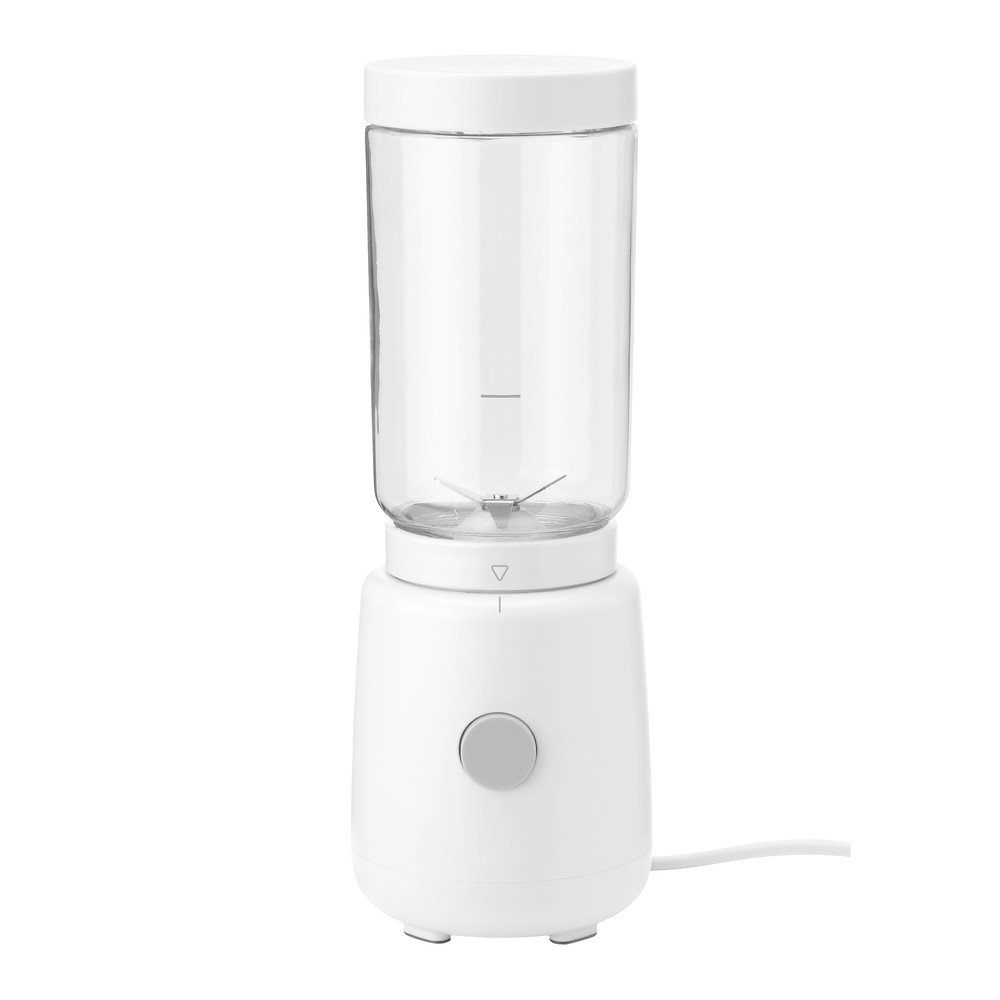 Biały plastikowy blender kielichowy Foodie – RIG-TIG