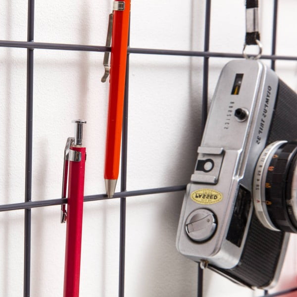 Czarna metalowa kratka-organizer, 50x70 cm-image-1