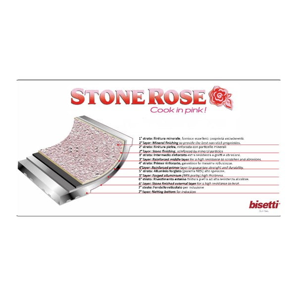 Komplet 3 patelni Bisetti Stonerose Rose Antonio-image-2