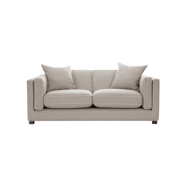 Beżowa sofa 2-osobowa z kremowym wykończeniem Rodier Organdi