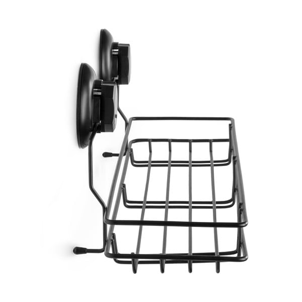 Czarna samoprzylepna półka kuchenna Compactor Bestlock Black Kitchen Shelf, 45,5x12 cm-image-4