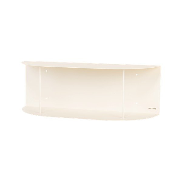 Beżowa wielopoziomowa metalowa półka 60 cm Lina – noo.ma