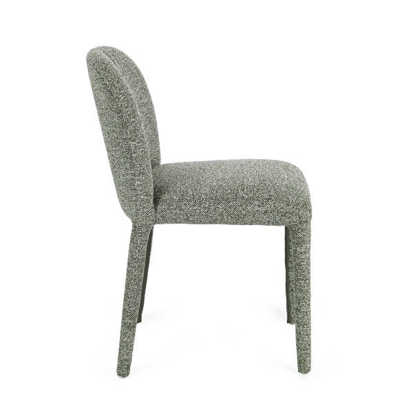 Zielone krzesło z materiału bouclé Antara – Bizzotto-image-3