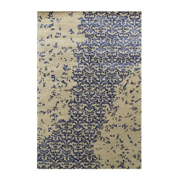 Wełniany dywan New Jersey Dark Blue, 153x244 cm