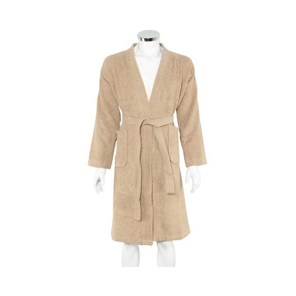 Beżowy szlafrok męski Foutastic, rozm. M/L-image-1