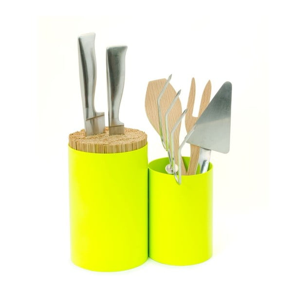 Stojak na noże i akcesoria kuchenne Knife&Spoon Lime