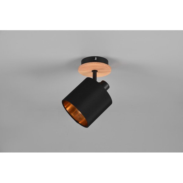 Czarno-naturalna lampa punktowa ø 12 cm Tommy – Reality-image-2