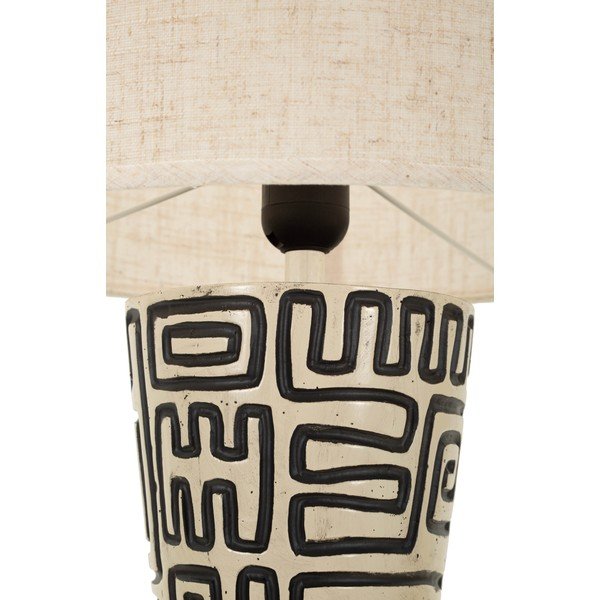 Czarna/kremowa lampa stojąca z tekstylnym kloszem (wysokość 145 cm) Nairobi – Mauro Ferretti-image-3