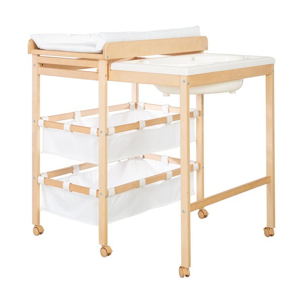 Biało-naturalny przewijak w dekorze brzozy Baby Pool – Roba-image-2