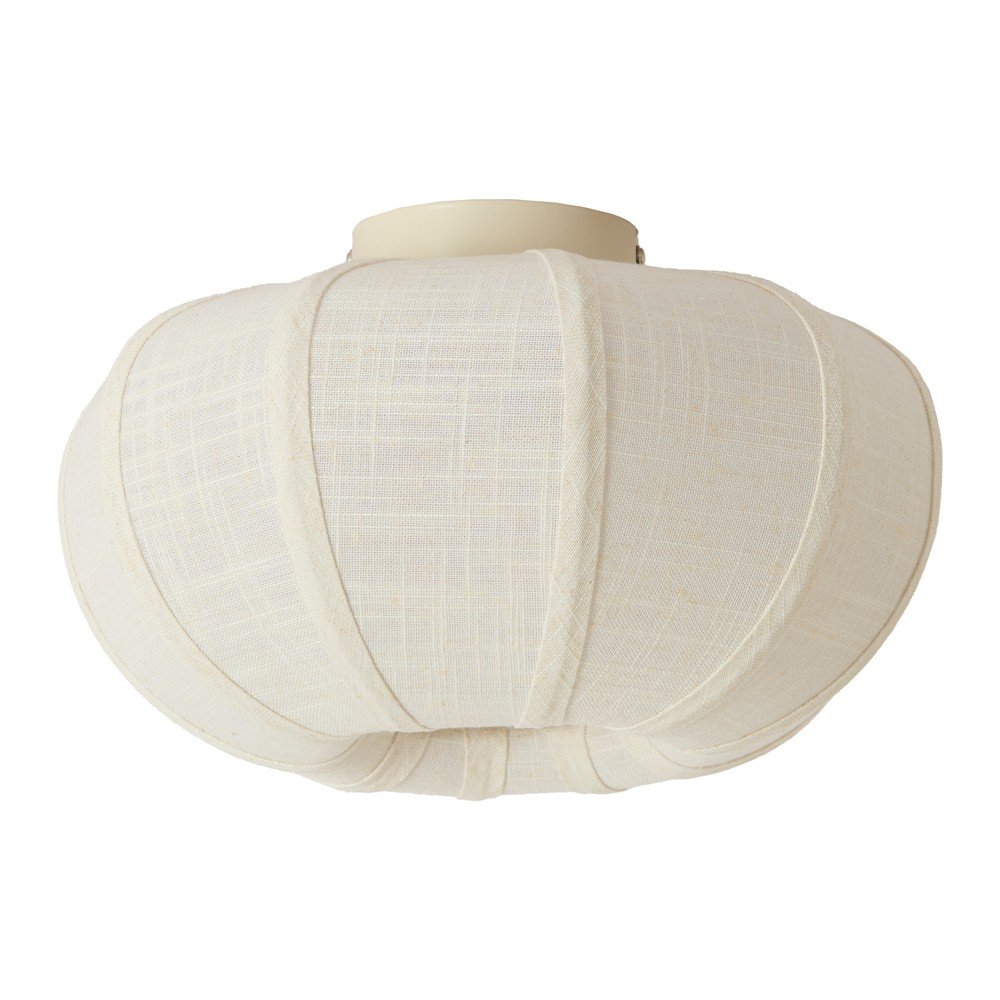 Kremowa lampa sufitowa z tekstylnym kloszem ø 30 cm Zosia – Light & Living
