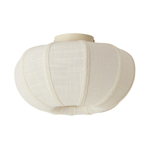 Kremowa lampa sufitowa z tekstylnym kloszem ø 30 cm Zosia – Light & Living