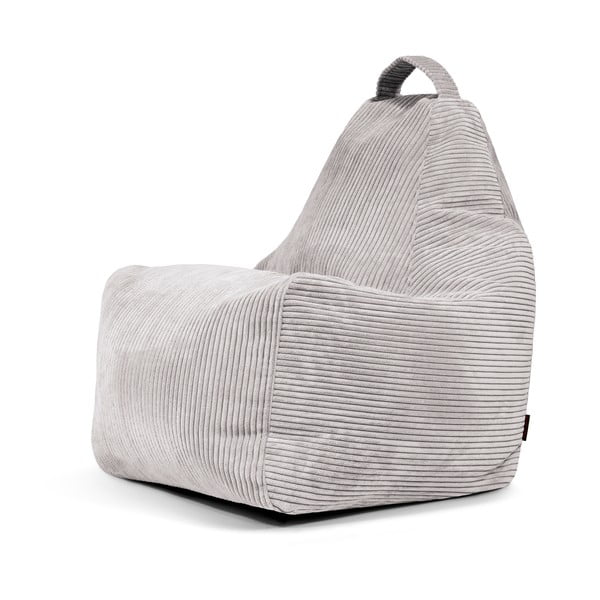 Jasnoszary sztruksowy worek do siedzenia Play Amuse – SLOWDOWN