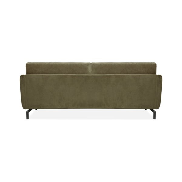 Zielona sofa z aksamitnym obiciem Scandic Magic, szer. 230 cm-image-3