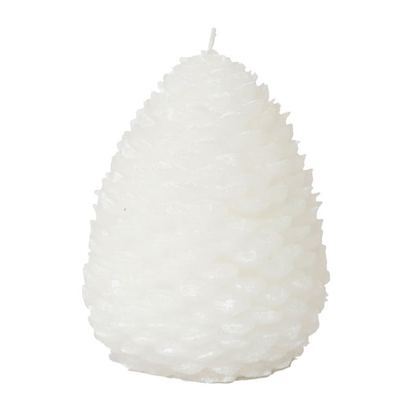 Biała świeczka Côté Table Cone Noel White, 15 cm