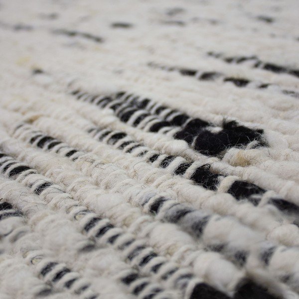 Szary/w kolorze kości słoniowej wełniany dywan tkany ręcznie 160x230 cm Ellsa  – Flair Rugs-image-3