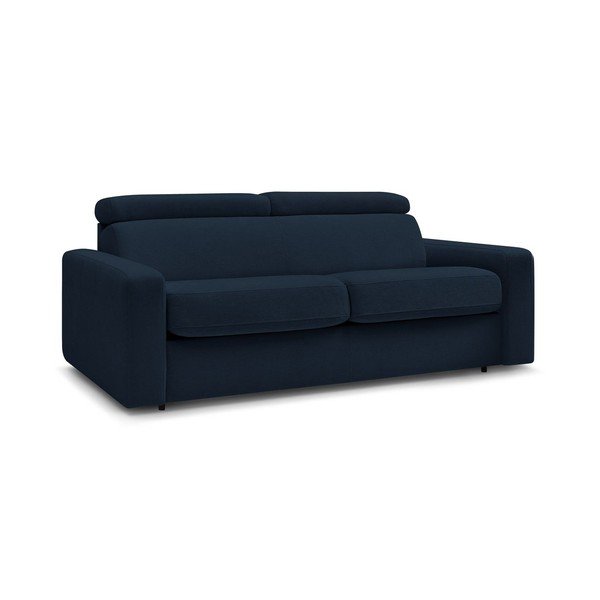 Ciemnoniebieska rozkładana sofa 195 cm Monaco – Bobochic Paris-image-3