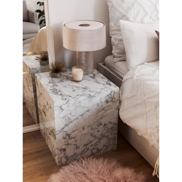 Stolik z marmurowym dekorem Westwing Collection Lesley-image-4
