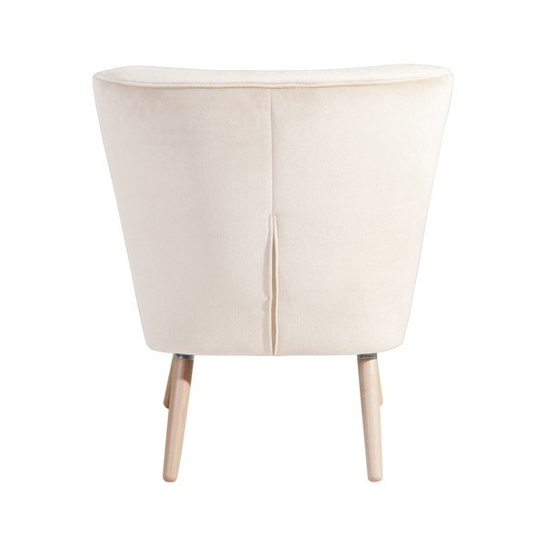 Kremowy fotel Max Winzer Neele Velvet-image-1