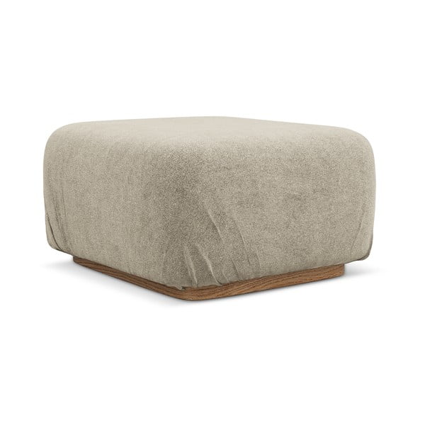 Beżowy podnóżek modułowy z materiału bouclé Ailani – Makamii-image-2