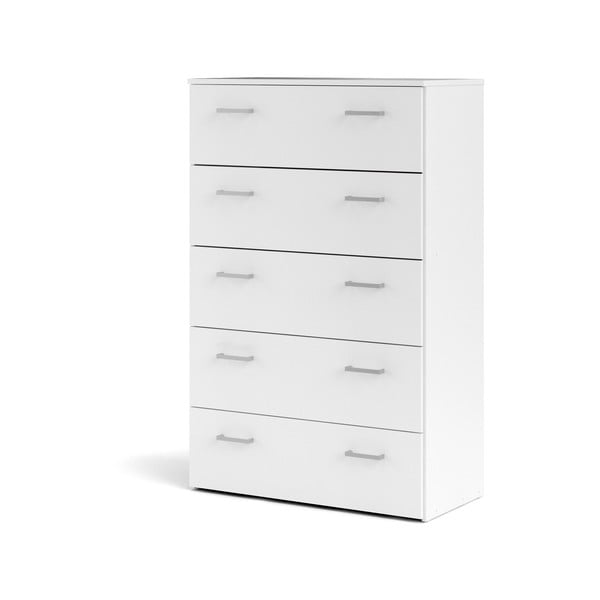 Biała wysoka komoda 74x115 cm Space – Tvilum-image-2