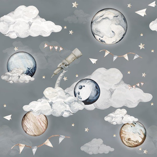 Tapeta dziecięca 100x280 cm Magic Planets – Dekornik