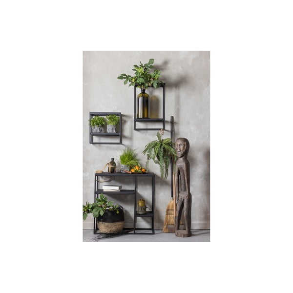 Czarny metalowy regał WOOOD Febe-image-1