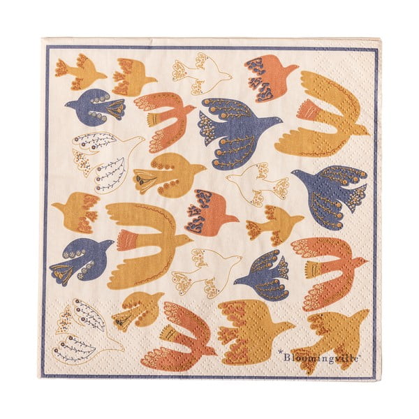 Papierowe serwetki zestaw 20 szt. 33x33 cm Anniversary – Bloomingville-image-2