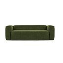 Zielona sztruksowa sofa 240 cm Blok – Kave Home