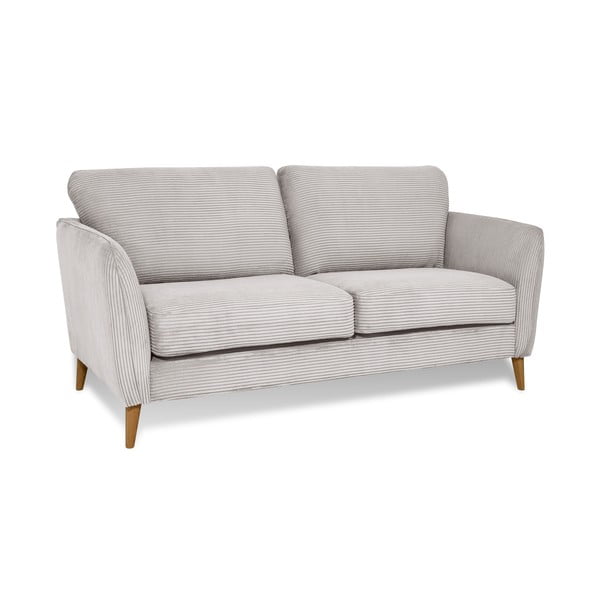 Jasnoszara sztruksowa sofa 170 cm Paris – Scandic-image-2