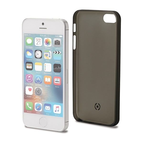 Czarne
  ultra cienkie TPUetui Celly Frost na Apple iPhone 5/5S/SE, 0,29 mm