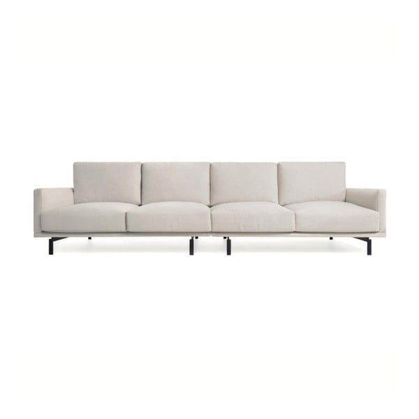 Beżowa sofa  z tkaniny szenilowej 334 cm Galene – Kave Home