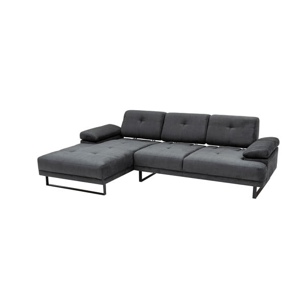 Ciemnoszara sofa narożna Artie Mustang, narożnik lewy-image-4