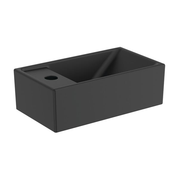 Ceramiczna umywalka w kolorze matowej czerni 37x21 cm i.Life S – Ideal Standard-image-1