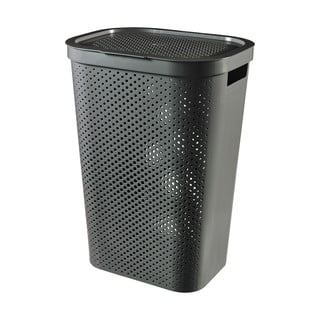 Szary kosz na pranie Curver Infinity Hamper, 60 l