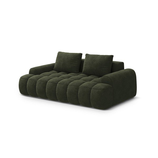 Zielona aksamitna sofa 200 cm Linz – Cosmopolitan Design-image-2