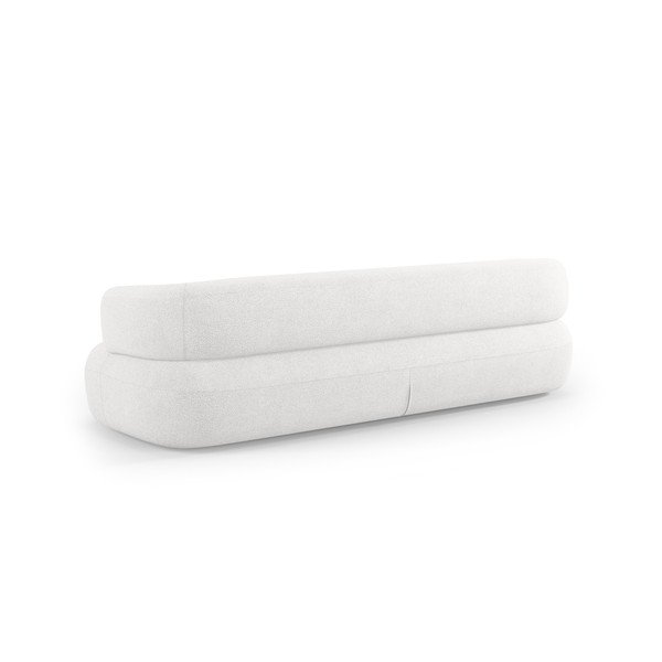 Sofa z materiału bouclé w kolorze kości słoniowej 226 cm Jenny – Micadoni -image-3