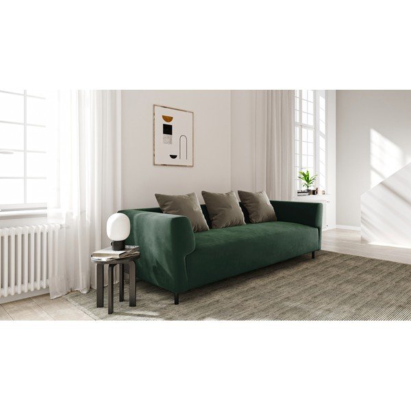 Zielona aksamitna sofa Ghado Nosto-image-1