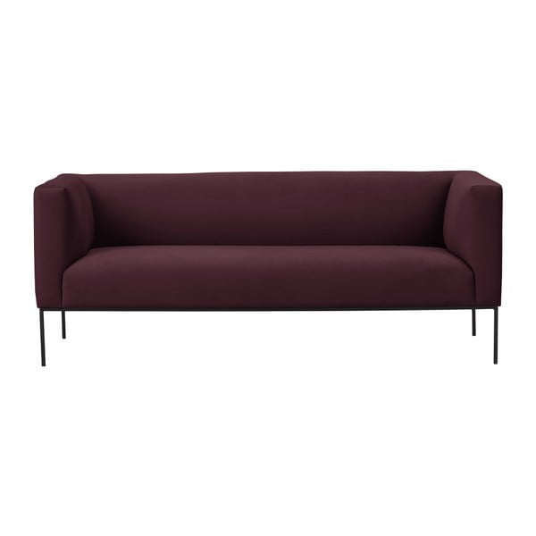 Burgundowa sofa 3-osobowa Windsor & Co Sofas Neptune